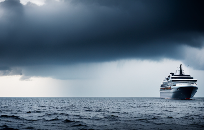 An image that captures the essence of cruising in hurricane season