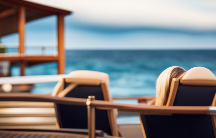 An image that captures the essence of sea days with Norwegian Cruise Line: a sun-kissed deck adorned with vibrant loungers, sparkling azure waves stretching to the horizon, and guests basking in the blissful serenity of endless ocean vistas