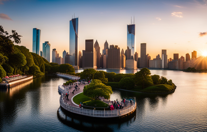 An image showcasing the Enhanced Central Park, a serene haven aboard the Icon of the Seas