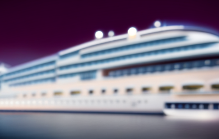 An image showcasing the impressive scale of the Ruby Princess cruise ship
