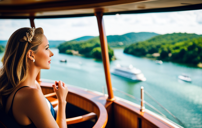 An image showcasing a luxurious European river cruise