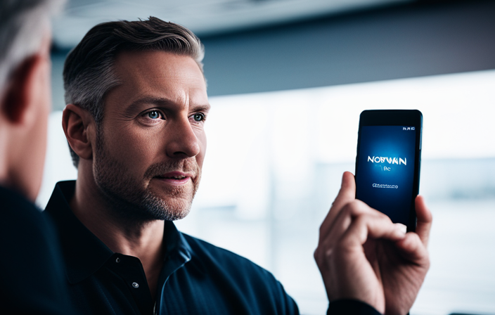 An image showcasing a person holding a smartphone with the Norwegian Cruise Line website open on the screen