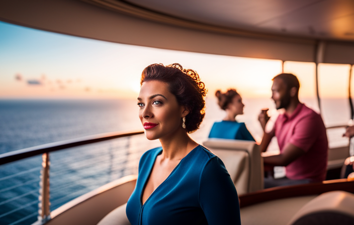 An image that showcases a passenger effortlessly moving from their cozy stateroom to a luxurious balcony suite aboard a Carnival Cruise ship