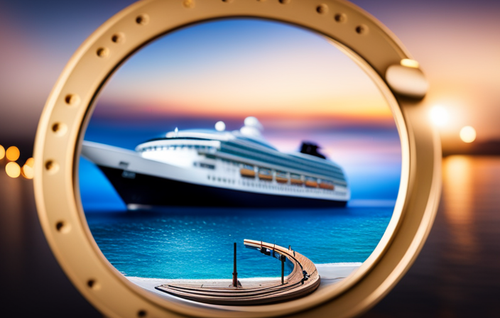 An image featuring a vibrant cruise ship door adorned with personalized magnets showcasing travel destinations, unique shapes, and colorful patterns, inspiring readers to learn how to craft their own cruise door magnets