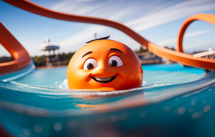An image showcasing the excitement of Nickelodeon Cruises: vibrant characters engaging in water slides, the aqua park, and live shows on deck, while families enjoy the exhilarating atmosphere of a fun-filled adventure at sea