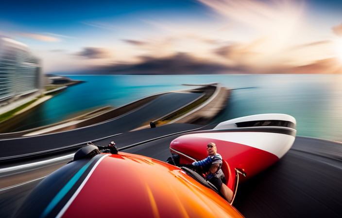 An image showcasing the thrilling Norwegian Cruise Line's Go-Kart Racing Experience on the Epic