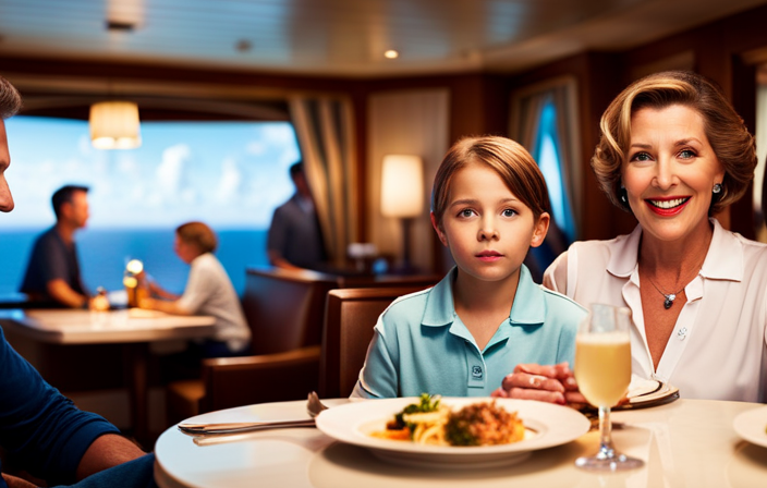 An image depicting a family enjoying the Disney Cruise experience, with subtle omissions of additional costs