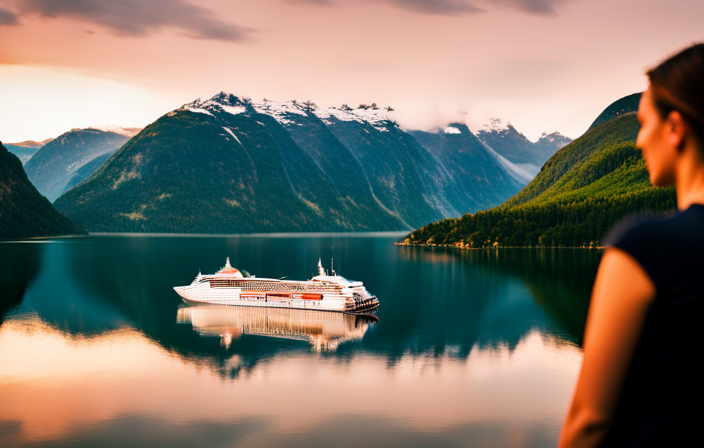 An image showcasing a breathtaking Norway fjord cruise