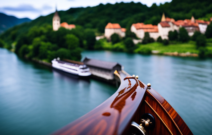 An image capturing the enchanting voyage of a Viking river cruise through Europe