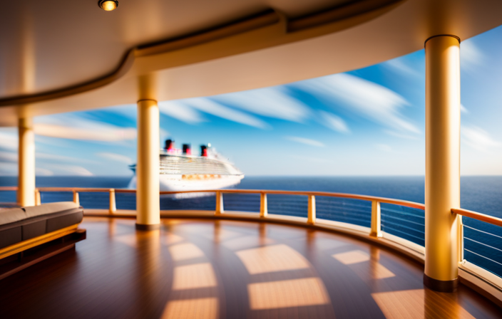 An image capturing the grandeur of the Disney Fantasy, the largest Disney Cruise Ship