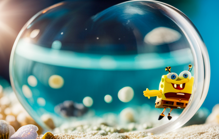 Create an image capturing the essence of the Cruise Bubble in Spongebob Squarepants
