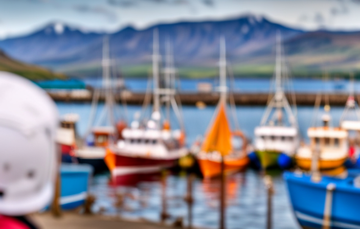 An image showcasing the vibrant Akureyri Cruise Port