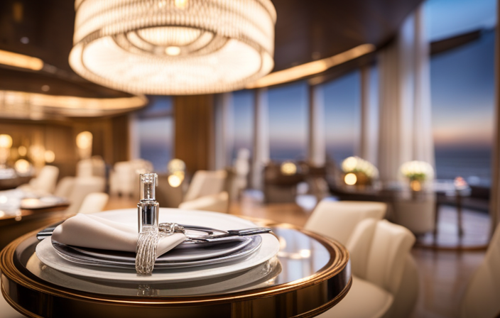 An image showcasing an elegant dining room on a Carnival 7-day cruise ship