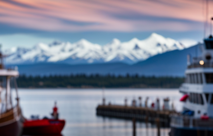 an image capturing the vibrant harbor of Alaska's largest city, Anchorage