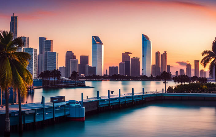 An image showcasing the picturesque PortMiami, with its stunning waterfront and iconic skyline as a backdrop