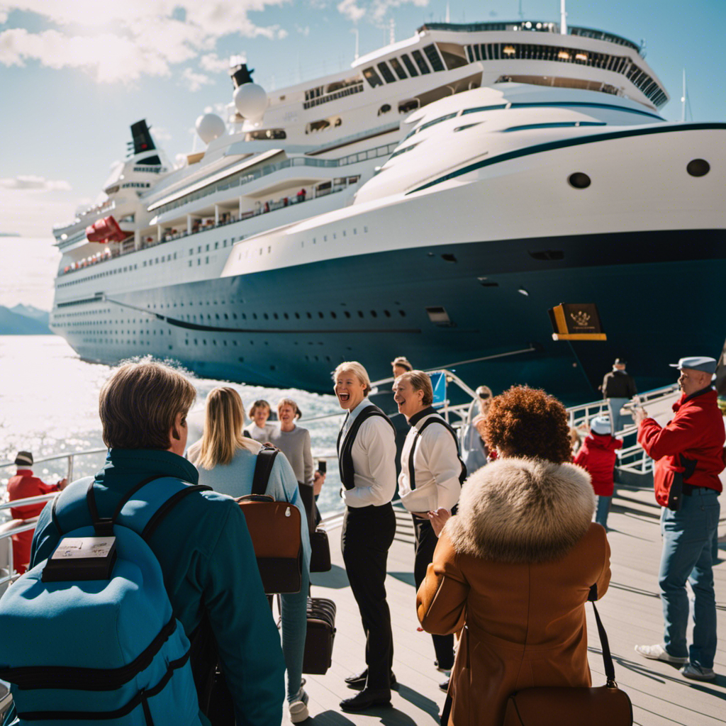 the anticipation and excitement of boarding an Alaskan cruise ship