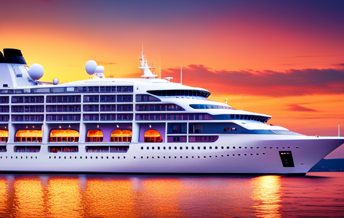 An image showcasing the majestic Valiant Lady cruise ship, exuding boldness and courage