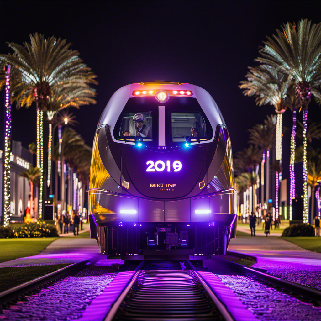 An image that showcases Brightline's sponsorship of Orlando City and Orlando Pride, capturing the synergy between the vibrant city, the sleek train, and the passionate fans, while highlighting the enhanced connectivity it brings