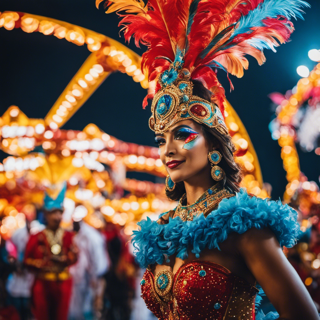 An image that captures the essence of a vibrant Carnival celebration, blending the rich tapestry of historical traditions with the dynamic energy of cutting-edge innovations