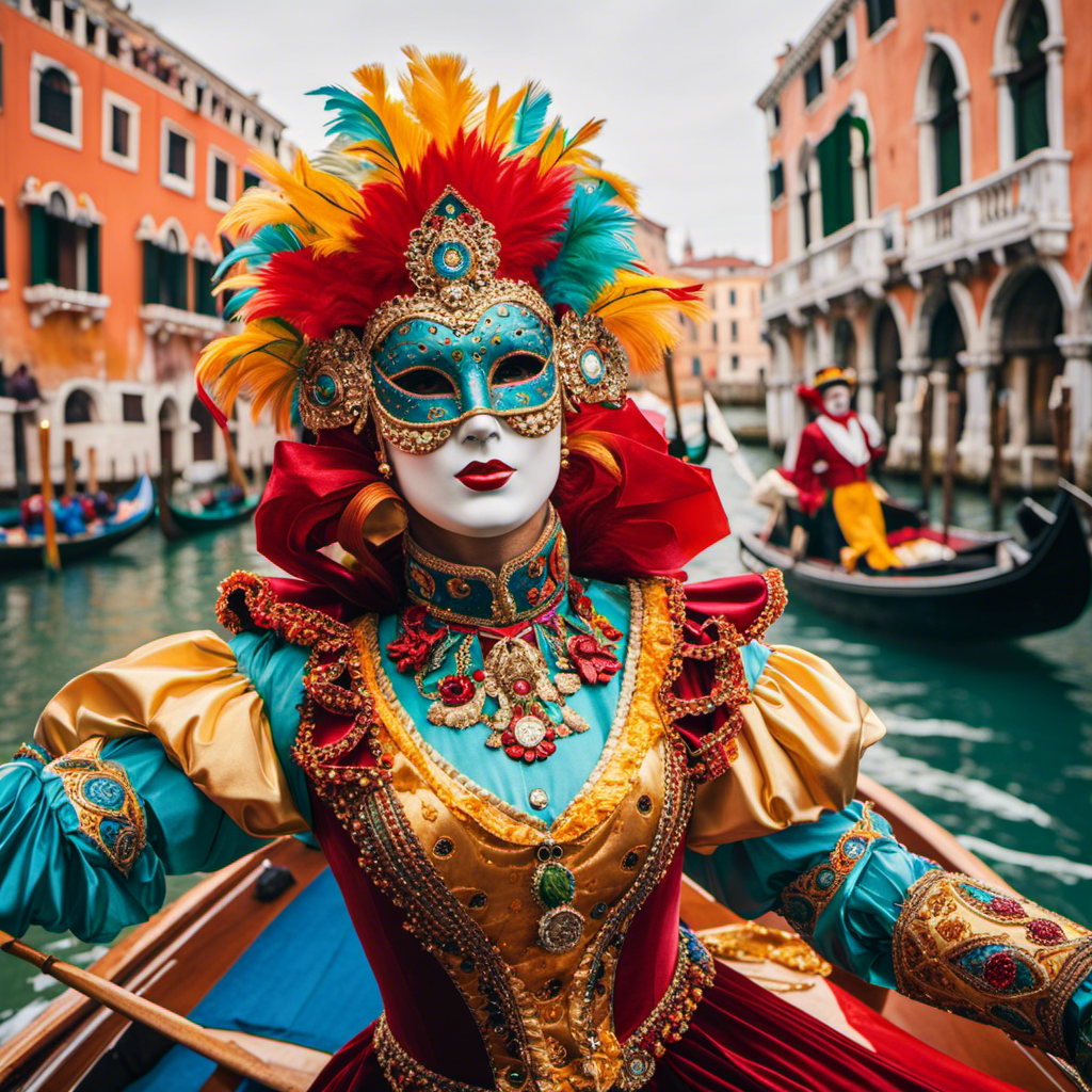 the vibrant essence of Venice's famous Carnival on a Carnival Cruise Line