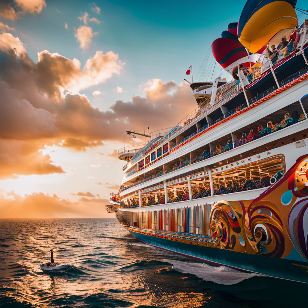 An image showcasing Carnival's majestic fleet with a bold and captivating transformation
