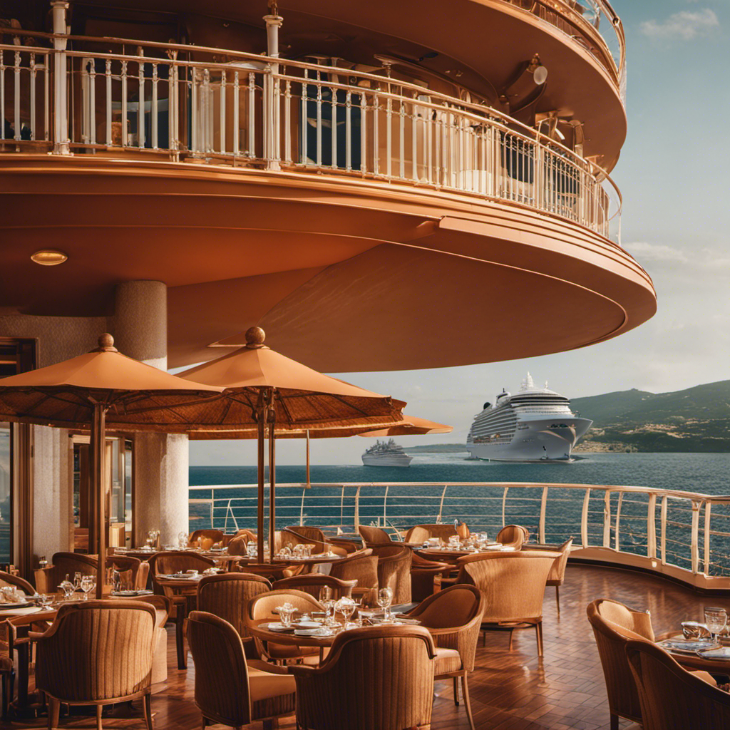 An image showcasing the grandeur of Costa Firenze, an Italian-inspired cruise ship