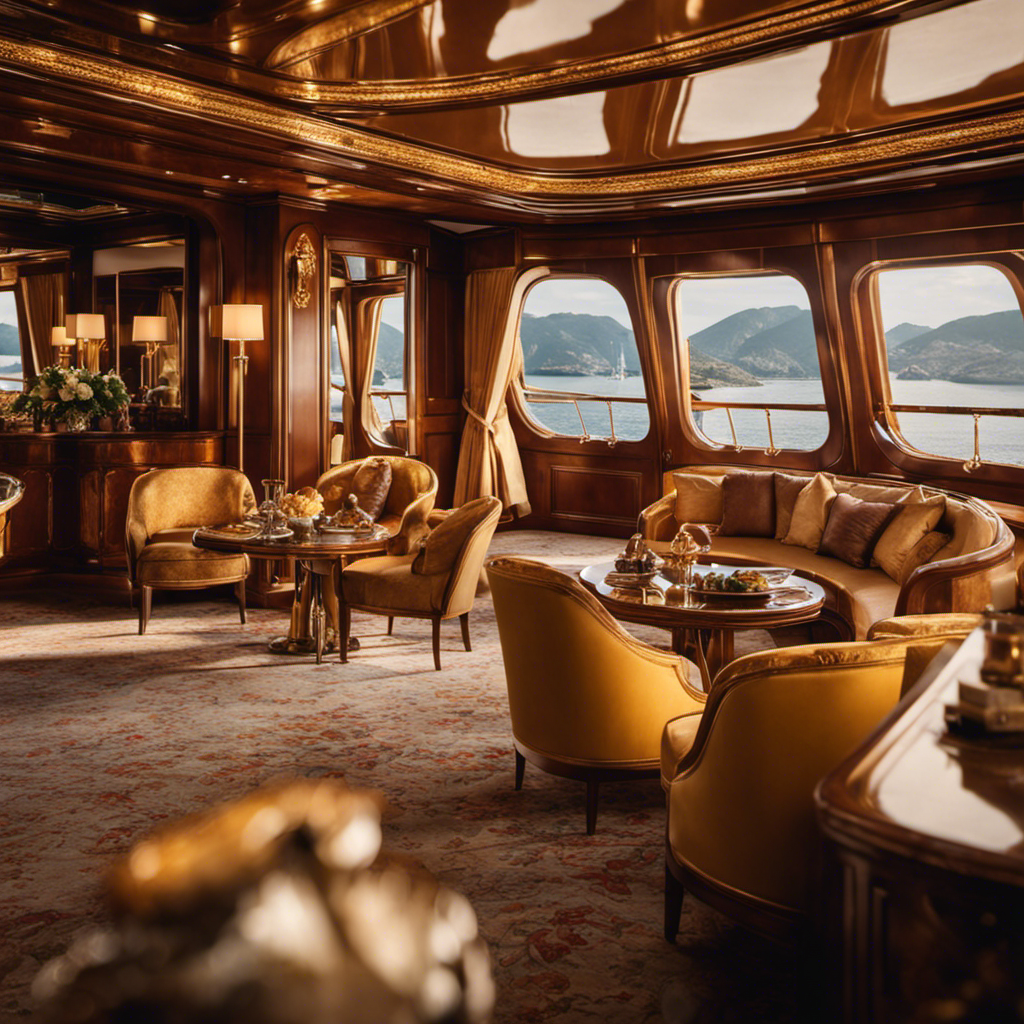 An image capturing the vibrant fusion of Italian heritage and modern luxury aboard the Costa Firenze