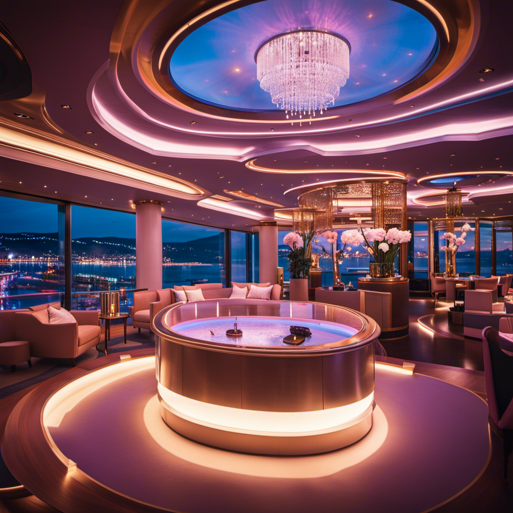 An image capturing the sleek, state-of-the-art interiors of Crystal Mozart's maiden voyage