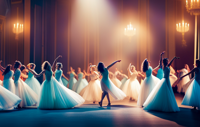 An image that captures the elegance and energy of Crystal Cruises' female dance hosts