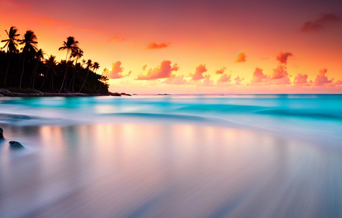 An image showcasing a tropical paradise in the Bahamas