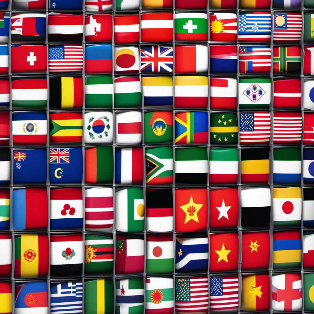 An image showcasing a colorful collage of international flags, each flag representing a different country's drinking age policy