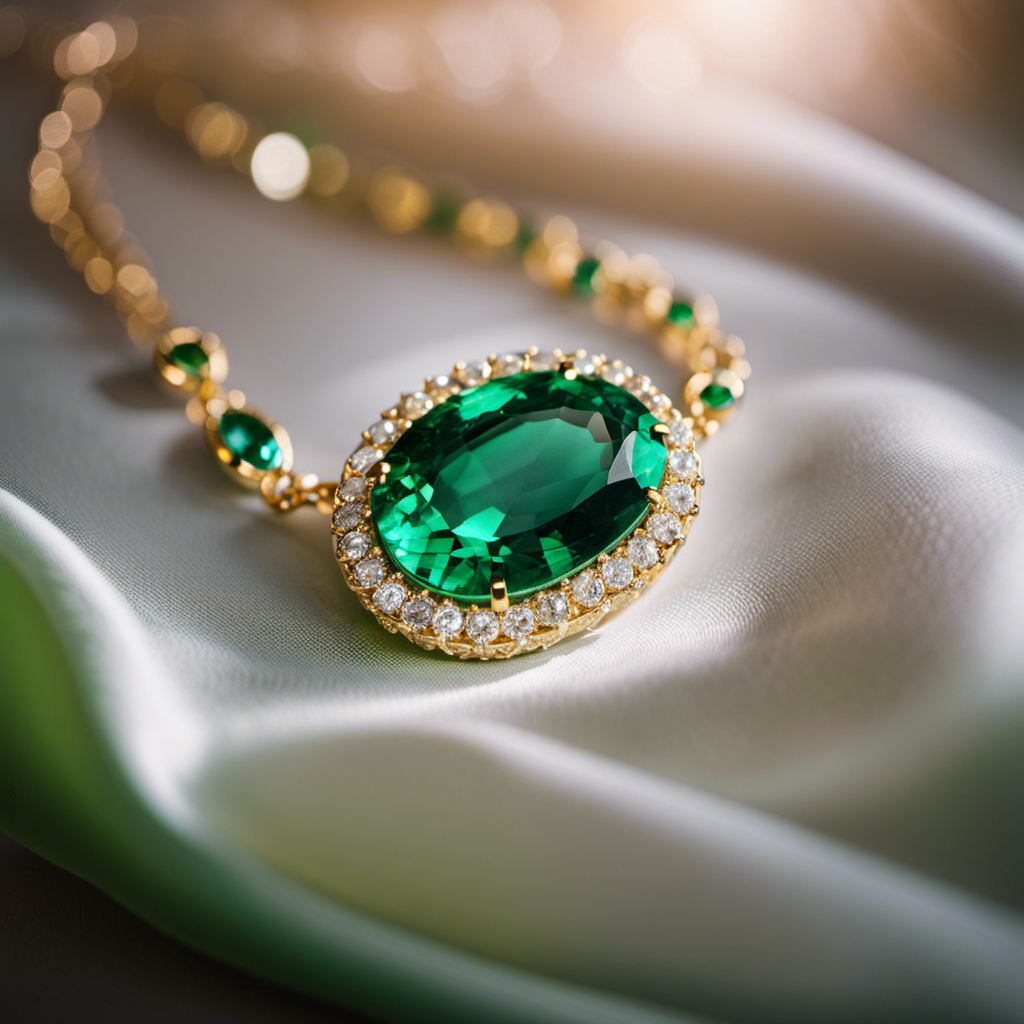 An image showcasing the opulent allure of emeralds