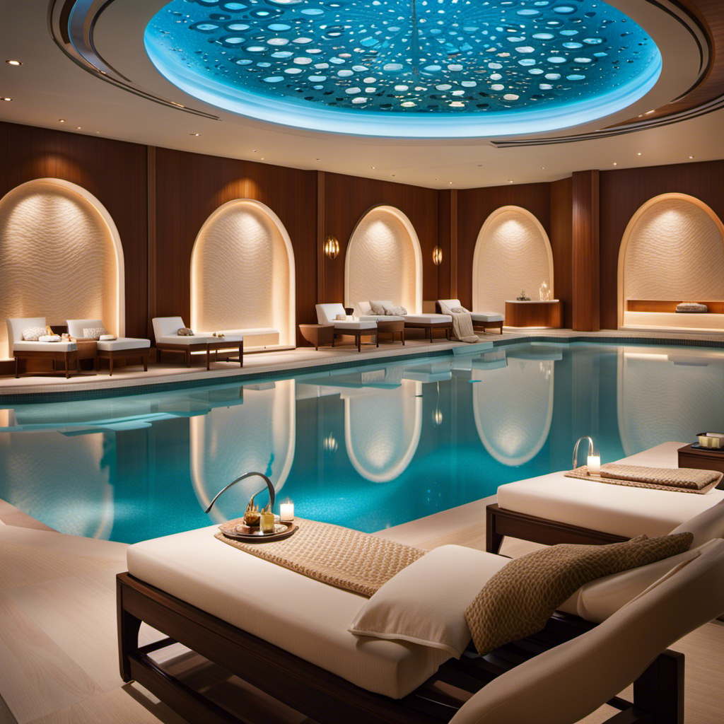 An image showcasing the serene ambiance of Regent Seven Seas' newly upgraded fleetwide spas