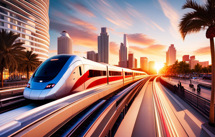 An image showcasing the futuristic vision of Virgin Trains' PortMiami Station in South Florida