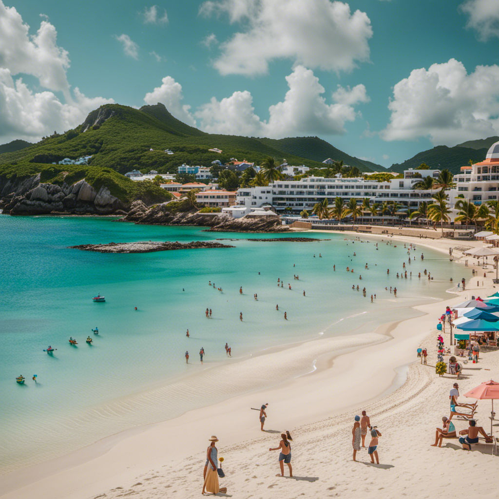 An image featuring a picturesque beach on St