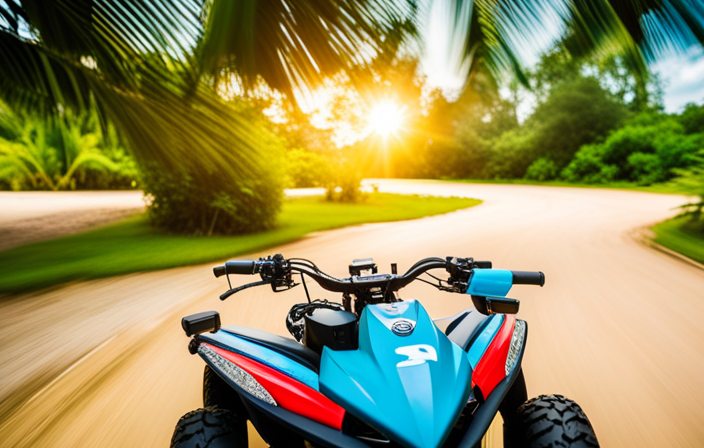 An image that captures the thrilling spirit of ATV rentals in Cozumel