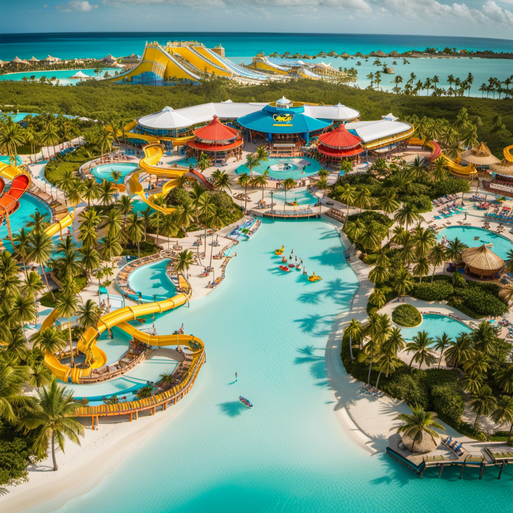 an image showcasing the vibrant transformation of CocoCay, as Celebrity Cruises sails into the Caribbean