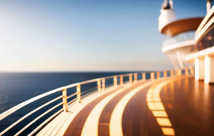 An image showcasing a luxurious cruise ship deck, adorned with opulent sunglasses displays