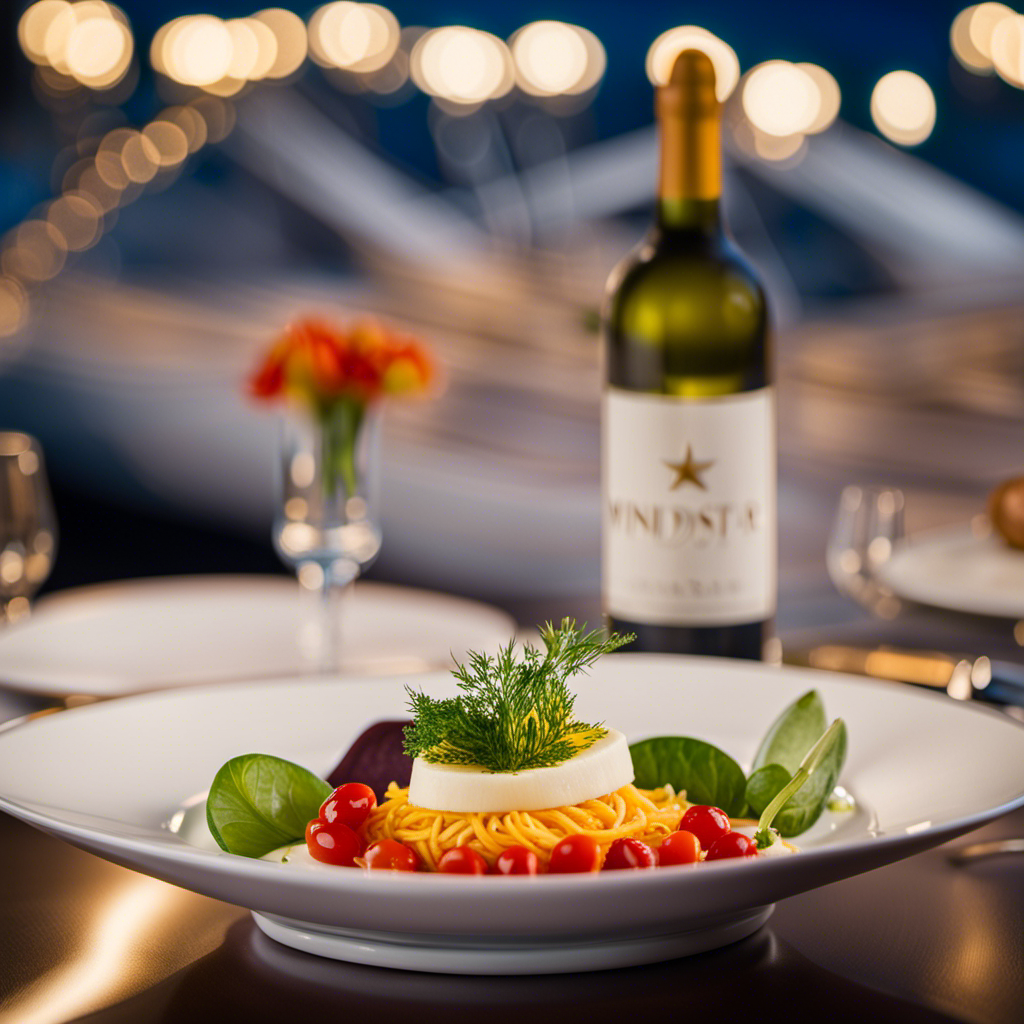 An image capturing the vibrant essence of Windstar Cruises' culinary voyage with the James Beard Foundation