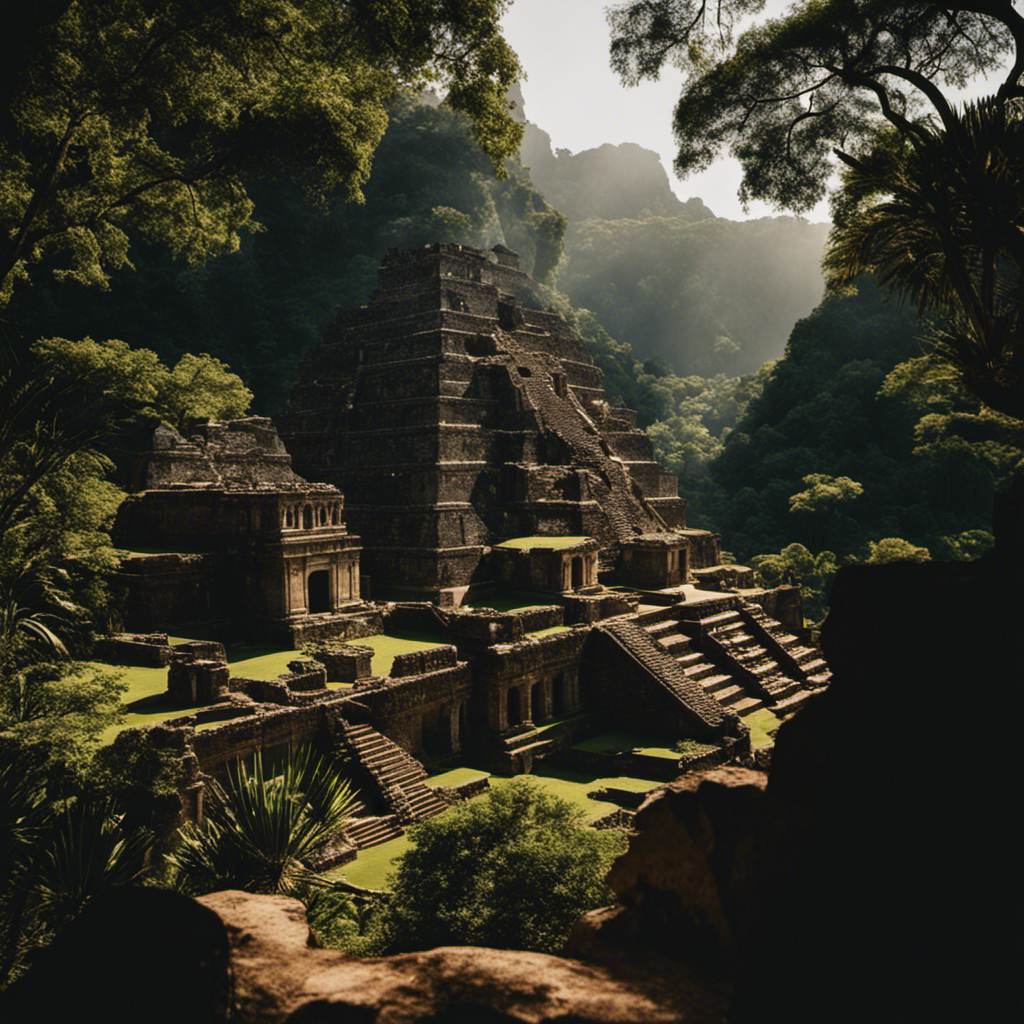 An image showcasing the captivating allure of Mexico's ancient ruins