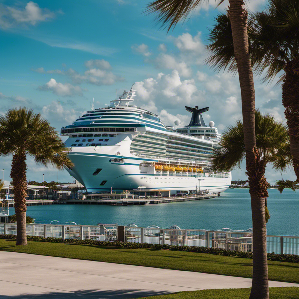 the essence of Port Canaveral's Cruise Terminal 3 and its vibrant surroundings