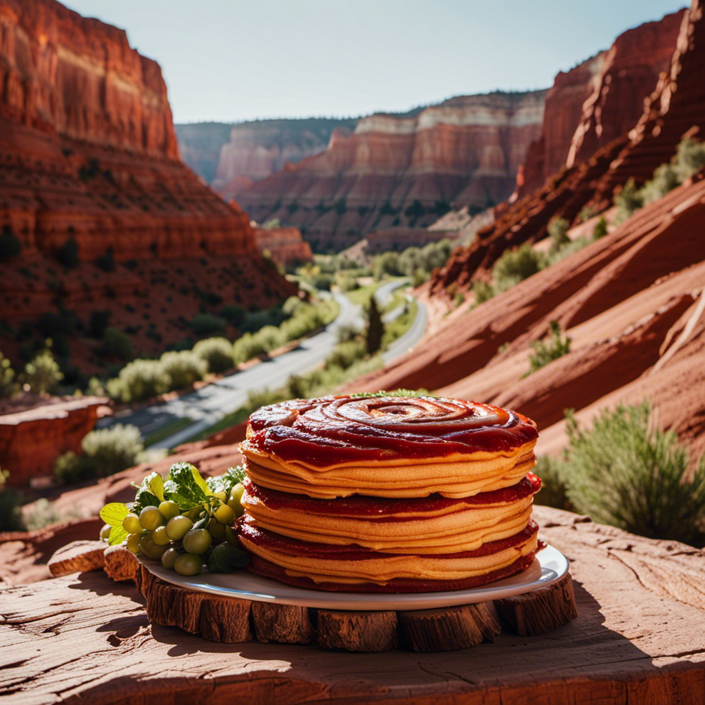 the essence of Utah's National Parks, Road Trips, and Culinary Delights in a single image