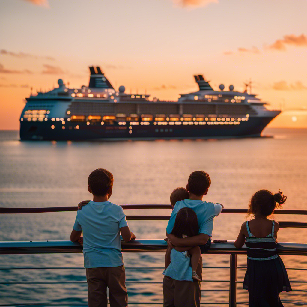 An image capturing the excitement of a family's first cruise aboard Celebrity's unique ships