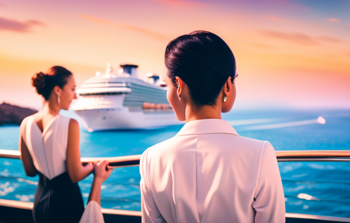 An image capturing the vibrant essence of a cruise vacation