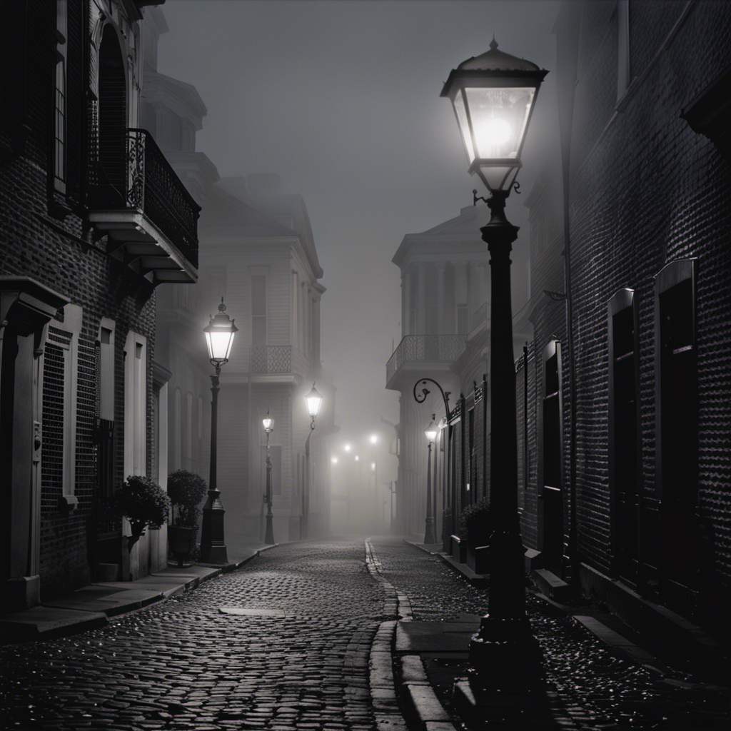 An eerie image capturing the essence of ghostly allure in the French Quarter and St