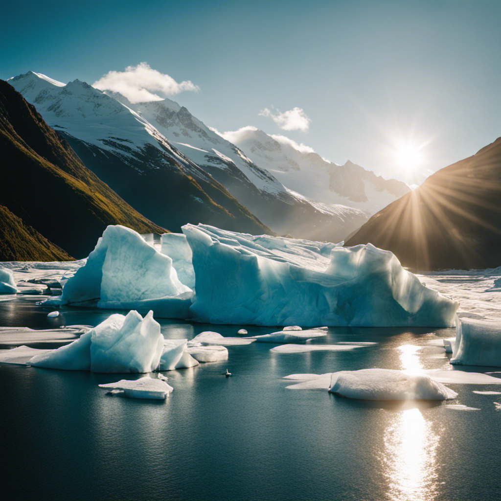 An image showcasing the awe-inspiring beauty of Alaska's glaciers