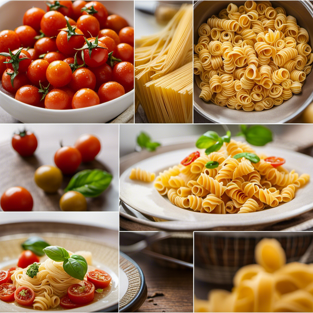 An image capturing the essence of an Italian culinary journey aboard Viking Ocean: a vibrant display of hand-rolled pasta, freshly picked tomatoes, aromatic basil, and aged Parmesan cheese, all bathed in golden olive oil