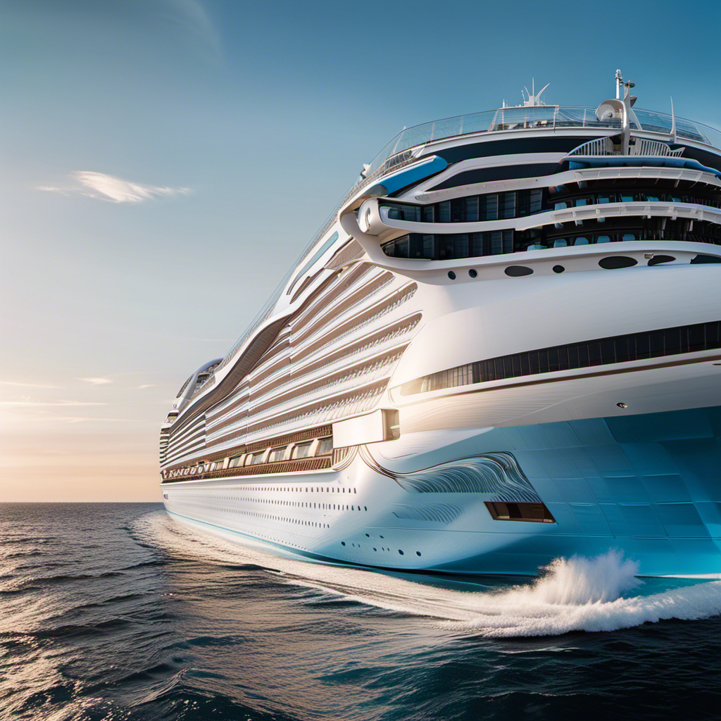 An image showcasing Norwegian Prima, a stunning cruise ship