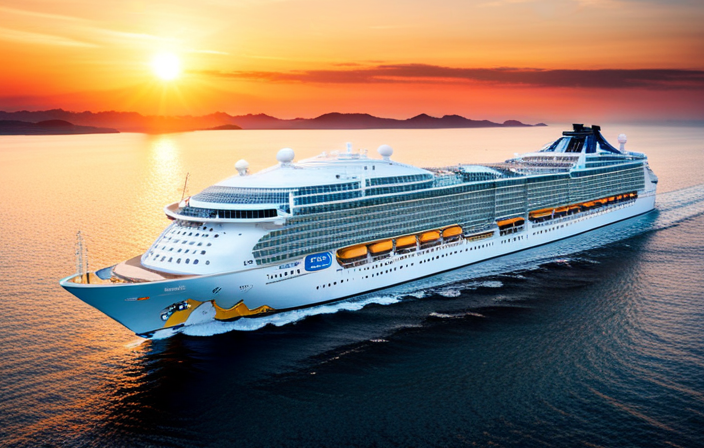 An image showcasing Wonder of the Seas, Royal Caribbean's largest ship in China