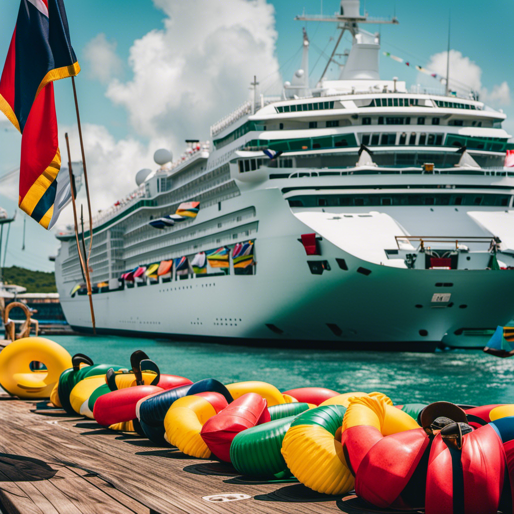 An image showcasing the somber state of Jamaica's economy in the wake of the halted cruise industry